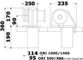 Horgonycsörlő 24V 1500 W