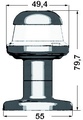 Lámpa körbev.fehér, fix, 8 cm