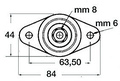 Kábelközösítő 83x44 mm