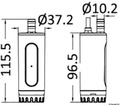 Vízszivattyú, 12V 12l/perc