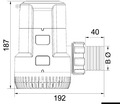 Fenékszivattyú 12V 233l/perc