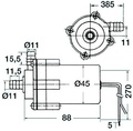Vízszivattyú, 12V 6,6l/perc