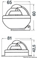 Kompasz mini fekete átm:48 mm