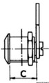 Zár cilinder rm.15 mm