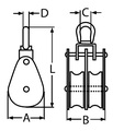 Csiga 8mm dupla fém
