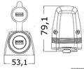 USB csatlakozó aljzat deckre