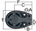 Csiga 12mm dupla