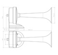 Kürt 12V 223mm harsona műa.