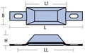 Anód lapos 175x34mm 0,25kg