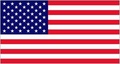 Zászló USA 20x30 kötős