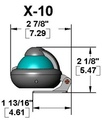 Kompasz X-10 hajós szürke