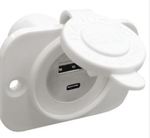 USB csatl. aljzat 2 USB-s A+C