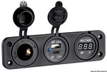 Voltmérő +dupla USB +12Valjzat