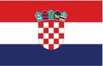 Zászló horvát 50x75 kötős