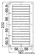 Szellőzőrács rm.127x232mm álló