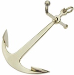 Réz nehezék horgony 24cm