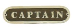 Ajtófelirat fa/réz CAPTAIN