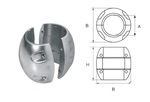 Anód hordó átm:20mm tengelyre