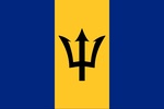 Zászló Barbados 30x45 Kötős