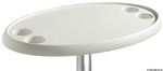 Asztallap fehér ovál 762x457mm