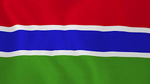 Zászló Gambia 20x30 kötős