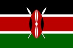 Zászló kenya 20X30 kötős